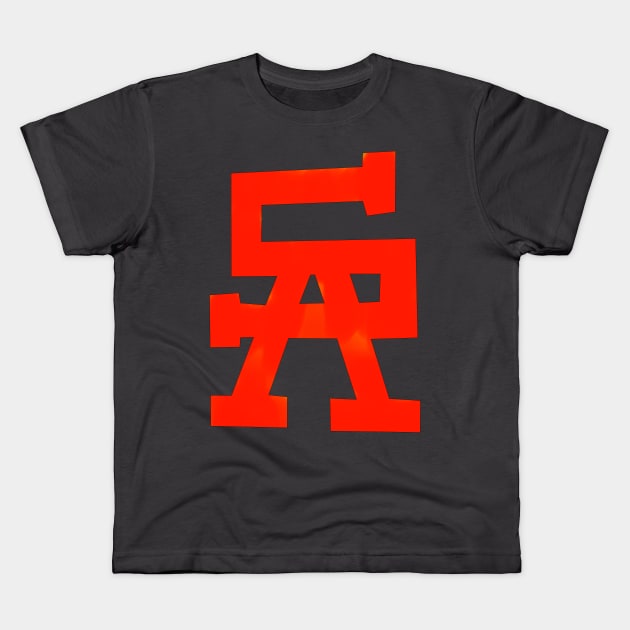 San Andreas Kids T-Shirt by Rasheba